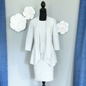 ❗SOLD❗Frank Lyman Ivory Peplum Dress and Jacket